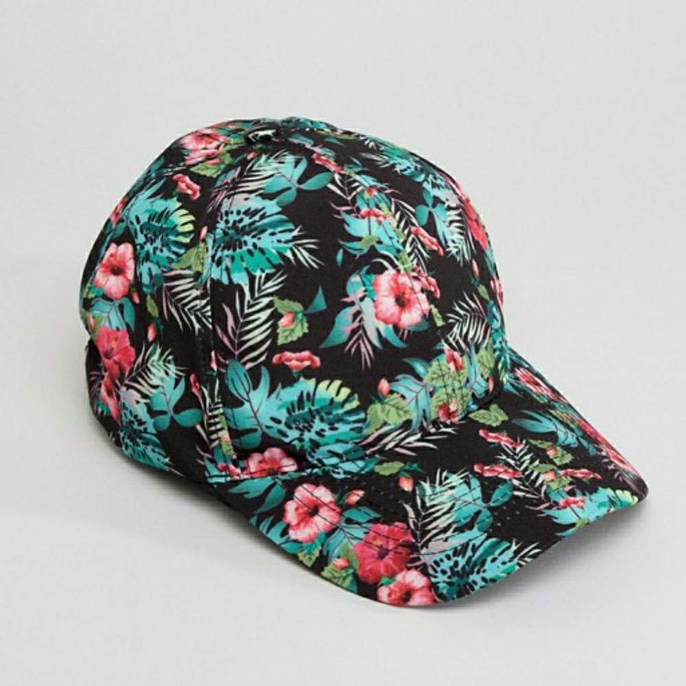 Tropical Print Baseball Cap